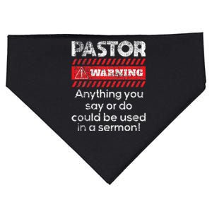 Anything Could Be Used In A Sermon Pastor Preacher Minister USA-Made Doggie Bandana