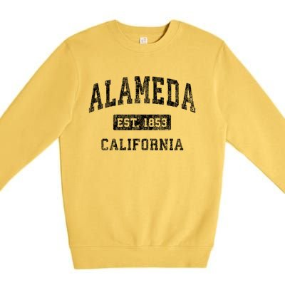 Alameda California Ca Vintage Classic Established Premium Crewneck Sweatshirt