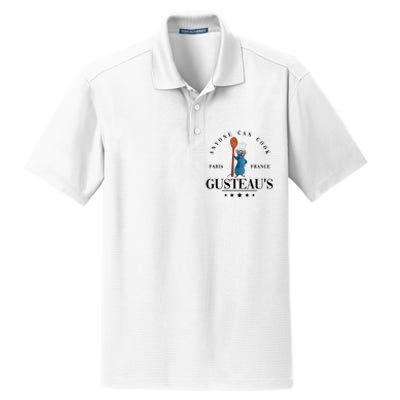 Anyone Can Cook Paris France Gusteaus Funny Mug Anyone Can Cook Dry Zone Grid Polo