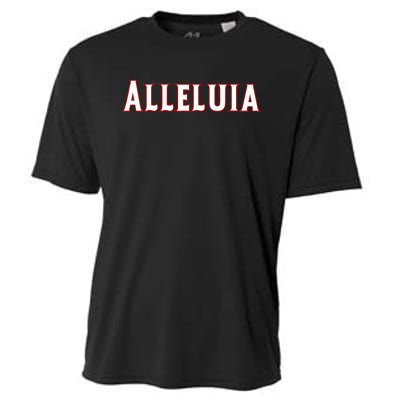 Alleluia Christian Cross Present Product Cooling Performance Crew T-Shirt