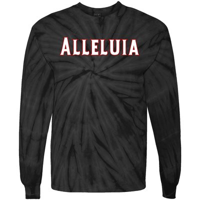 Alleluia Christian Cross Present Product Tie-Dye Long Sleeve Shirt