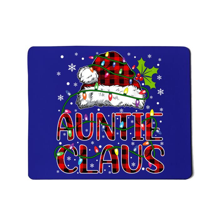 Auntie Claus Christmas Lights Matching Family Xmas Pajama Gift Mousepad