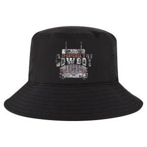 Asphalt Cowboy Cool Truck Driver Design Trucker Cool Comfort Performance Bucket Hat