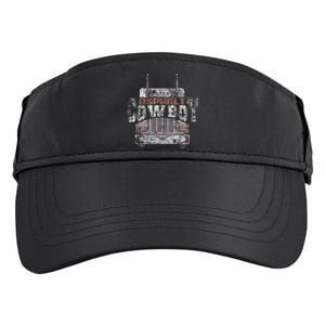 Asphalt Cowboy Cool Truck Driver Design Trucker Adult Drive Performance Visor