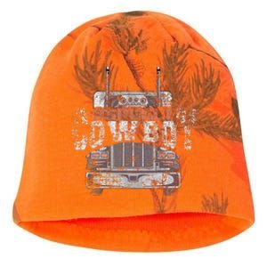 Asphalt Cowboy Cool Truck Driver Design Trucker Kati - Camo Knit Beanie