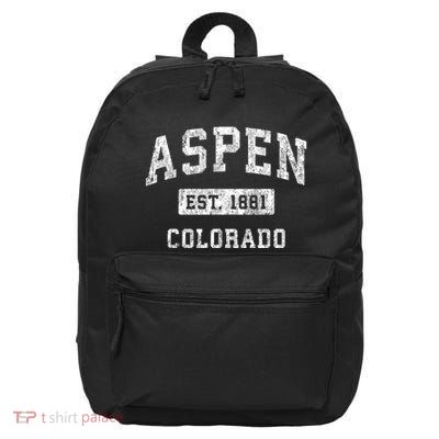 Aspen Colorado Co Vintage Established Sports Design 16 in Basic Backpack