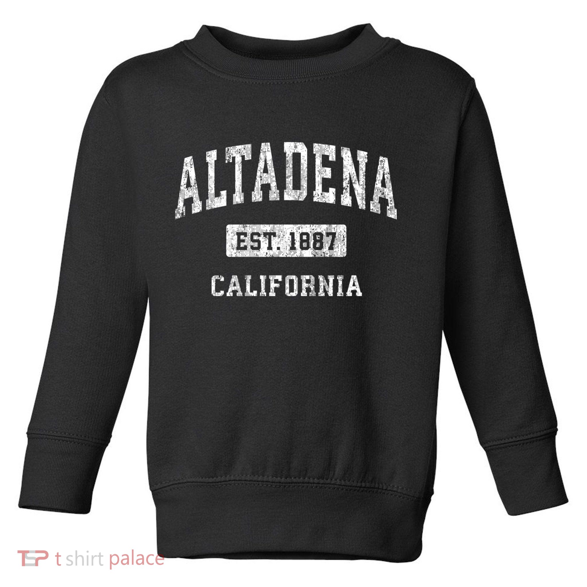 Altadena California Ca Vintage Sports Toddler Sweatshirt