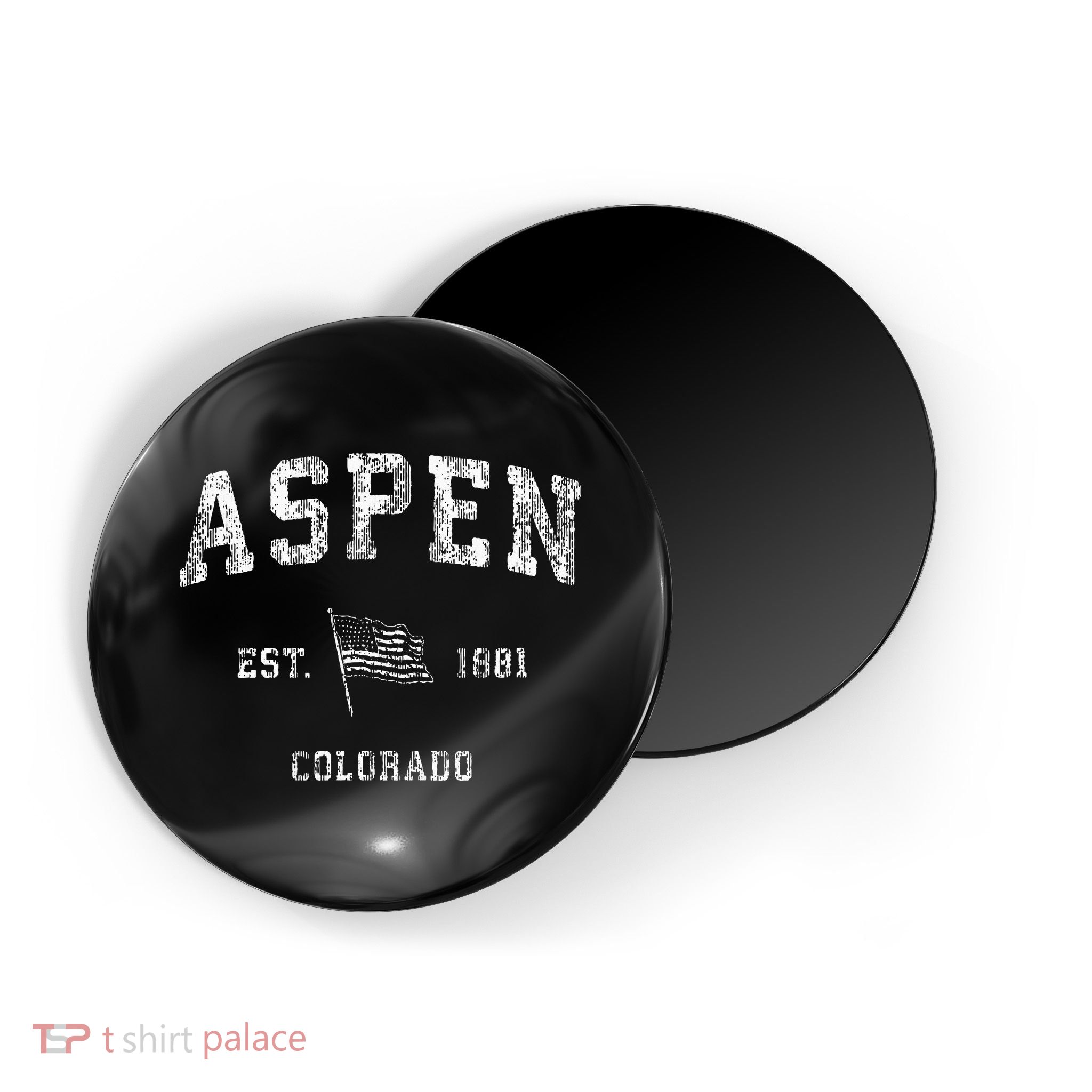 Aspen Colorado Co Vintage Us Flag Sports Design Magnet