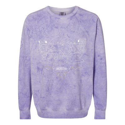 Air Cooled Classic Car Engine Vdub Aircooled Life Colorblast Crewneck Sweatshirt