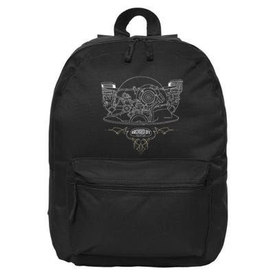 Air Cooled Classic Car Engine Vdub Aircooled Life 16 in Basic Backpack