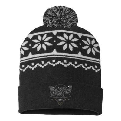 Air Cooled Classic Car Engine Vdub Aircooled Life USA-Made Snowflake Beanie