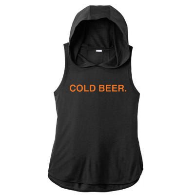 Andrew Chafin Cold Beer Ladies PosiCharge Tri-Blend Wicking Draft Hoodie Tank