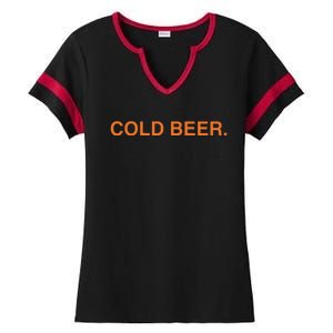 Andrew Chafin Cold Beer Ladies Halftime Notch Neck Tee