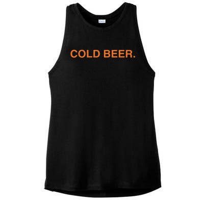 Andrew Chafin Cold Beer Ladies PosiCharge Tri-Blend Wicking Tank