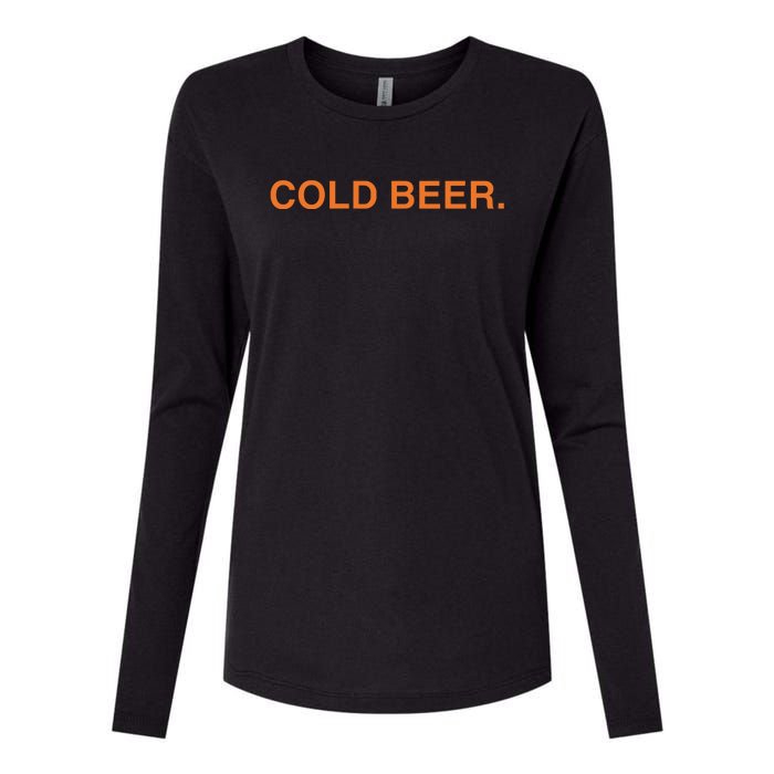 Andrew Chafin Cold Beer Womens Cotton Relaxed Long Sleeve T-Shirt