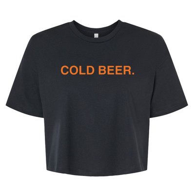 Andrew Chafin Cold Beer Bella+Canvas Jersey Crop Tee