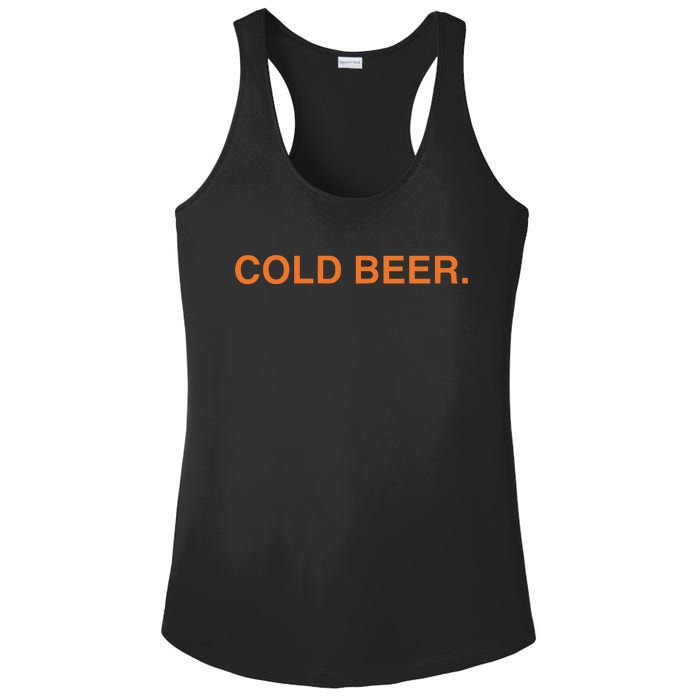 Andrew Chafin Cold Beer Ladies PosiCharge Competitor Racerback Tank