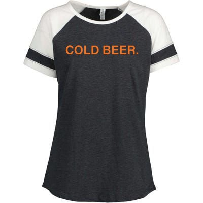 Andrew Chafin Cold Beer Enza Ladies Jersey Colorblock Tee