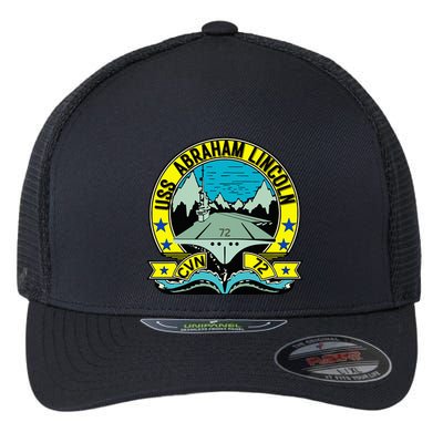 Aircraft Carrier Cvn 72 Uss Abraham Lincoln Flexfit Unipanel Trucker Cap