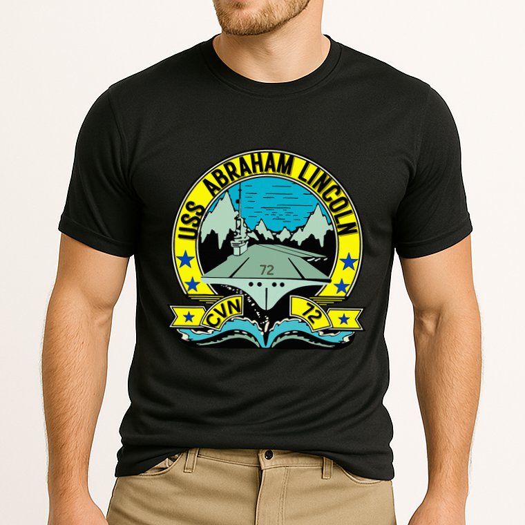 Aircraft Carrier Cvn 72 Uss Abraham Lincoln Cooling Performance Crew T-Shirt