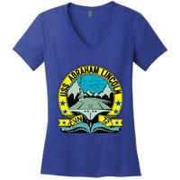 Aircraft Carrier Cvn 72 Uss Abraham Lincoln Women's V-Neck T-Shirt