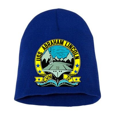 Aircraft Carrier Cvn 72 Uss Abraham Lincoln Short Acrylic Beanie