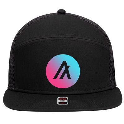 Algorand Crypto Colorful Logo 7 Panel Mesh Trucker Snapback Hat