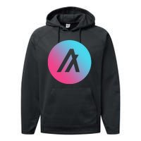 Algorand Crypto Colorful Logo Performance Fleece Hoodie