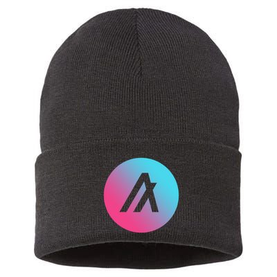 Algorand Crypto Colorful Logo Sustainable Knit Beanie