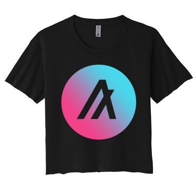 Algorand Crypto Colorful Logo Women's Crop Top Tee