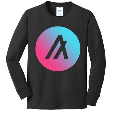 Algorand Crypto Colorful Logo Kids Long Sleeve Shirt