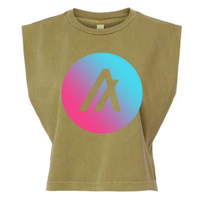 Algorand Crypto Colorful Logo Garment-Dyed Women's Muscle Tee