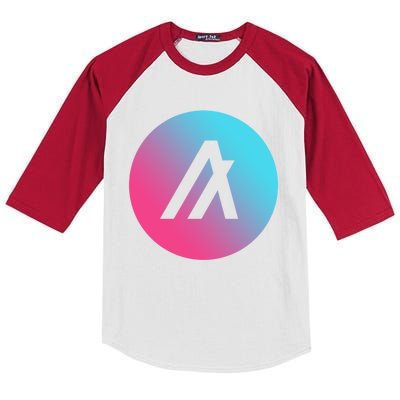 Algorand Crypto Colorful Logo Kids Colorblock Raglan Jersey