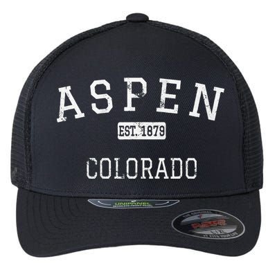 Aspen Colorado CO Vintage Flexfit Unipanel Trucker Cap