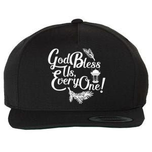 A Christmas Carol Charles Dickens God Bless Us Everyone Gift Wool Snapback Cap