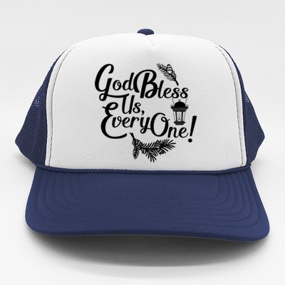 A Christmas Carol Charles Dickens God Bless Us Everyone Gift Trucker Hat