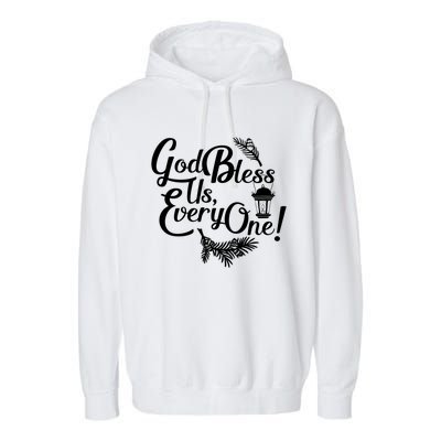 A Christmas Carol Charles Dickens God Bless Us Everyone Gift Garment-Dyed Fleece Hoodie