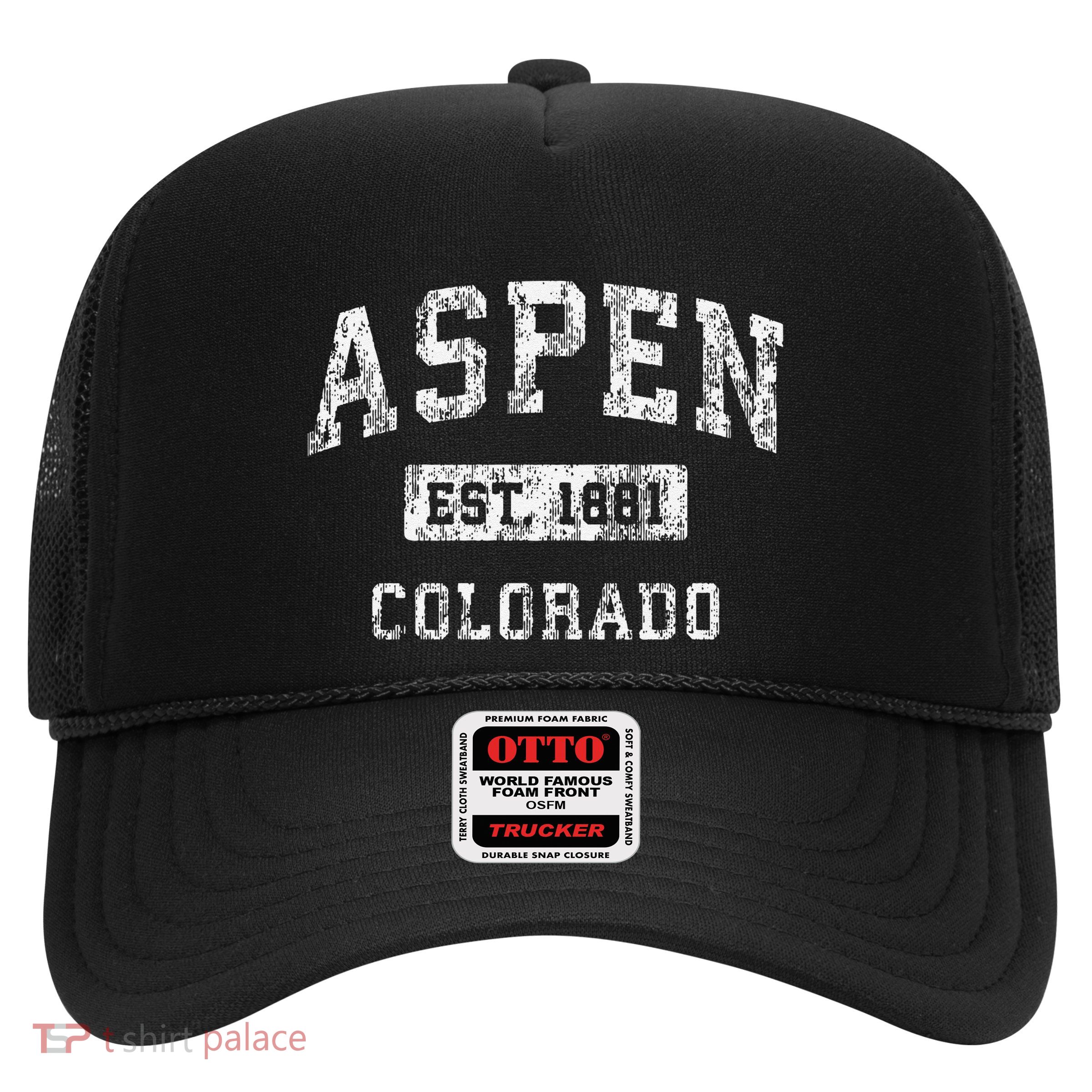Aspen Colorado Co Vintage Established Trucker Hat