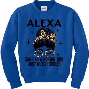 Alexa Costume Cute Definition Personalized Name Alexa Great Gift Kids Sweatshirt