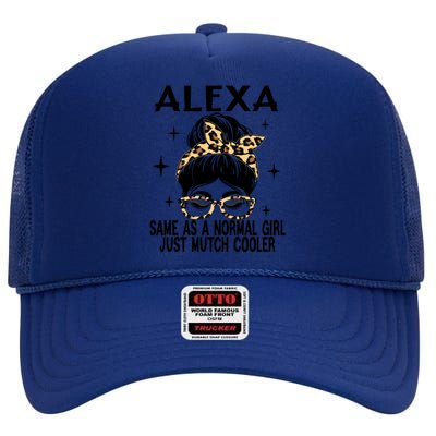 Alexa Costume Cute Definition Personalized Name Alexa Great Gift High Crown Mesh Back Trucker Hat