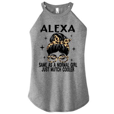 Alexa Costume Cute Definition Personalized Name Alexa Great Gift Women’s Perfect Tri Rocker Tank