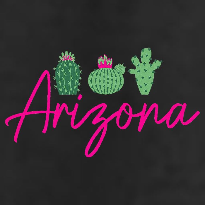 Arizona Cactus Cute AZ Pride 7 Panel Mesh Trucker Snapback Hat