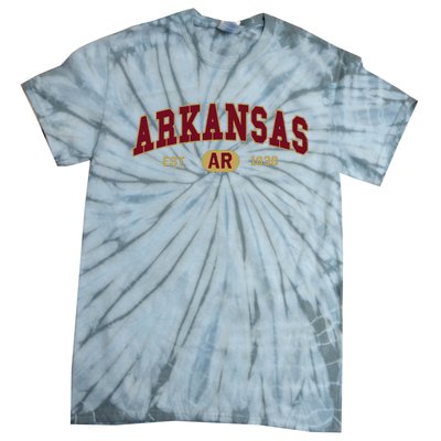 Arkansas Classic Collegiate Varsity Style Cozy Arkansas Tie-Dye T-Shirt