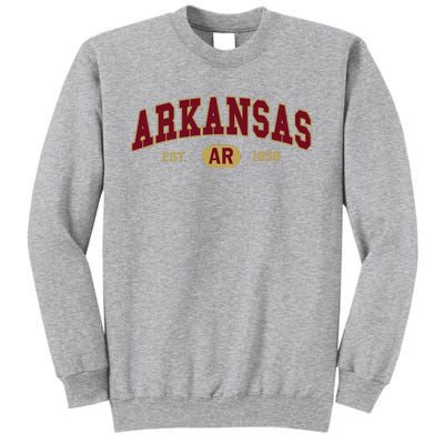 Arkansas Classic Collegiate Varsity Style Cozy Arkansas Tall Sweatshirt