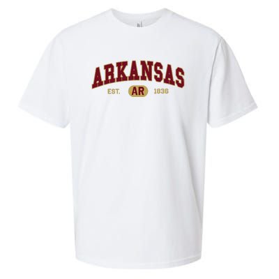 Arkansas Classic Collegiate Varsity Style Cozy Arkansas Sueded Cloud Jersey T-Shirt