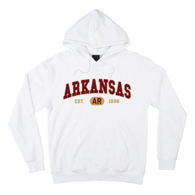 Arkansas Classic Collegiate Varsity Style Cozy Arkansas Hoodie