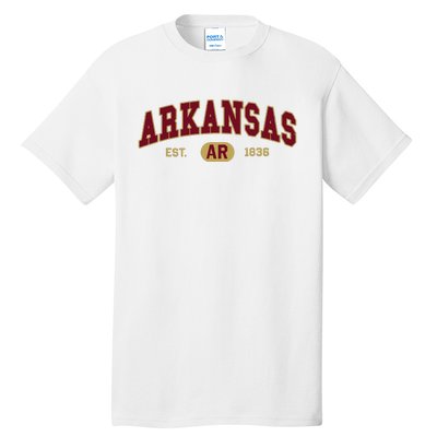 Arkansas Classic Collegiate Varsity Style Cozy Arkansas Tall T-Shirt