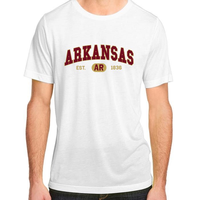 Arkansas Classic Collegiate Varsity Style Cozy Arkansas Adult ChromaSoft Performance T-Shirt