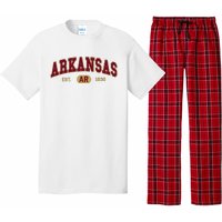 Arkansas Classic Collegiate Varsity Style Cozy Arkansas Pajama Set