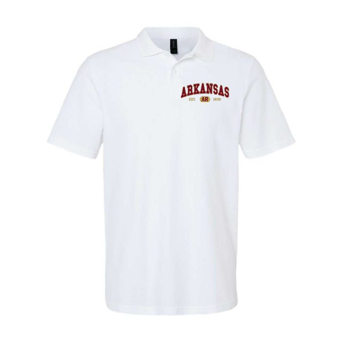 Arkansas Classic Collegiate Varsity Style Cozy Arkansas Softstyle Adult Sport Polo